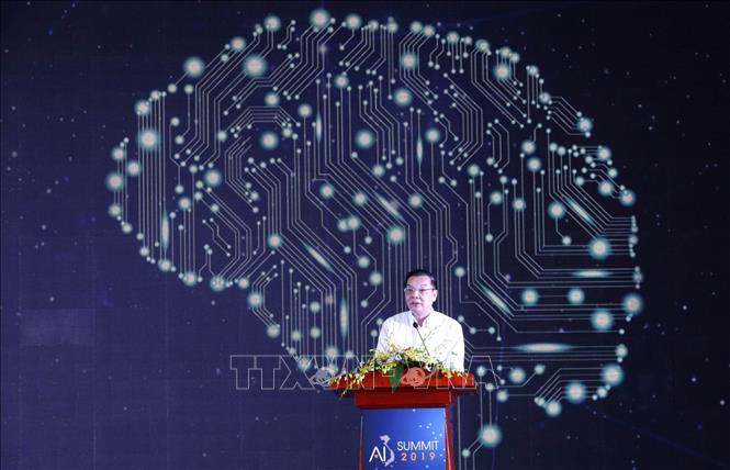 Bộ trưởng Bộ Khoa học và Công nghệ Chu Ngọc Anh phát biểu tại Ngày hội. Ảnh: Anh Tuấn/TTXVN