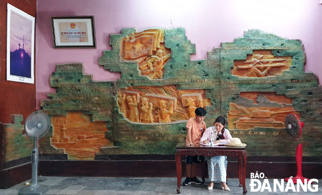 The Quang Tri Ancient Citadel Museum where images and documents about the fierce battles of the Vietnamese troops are on display