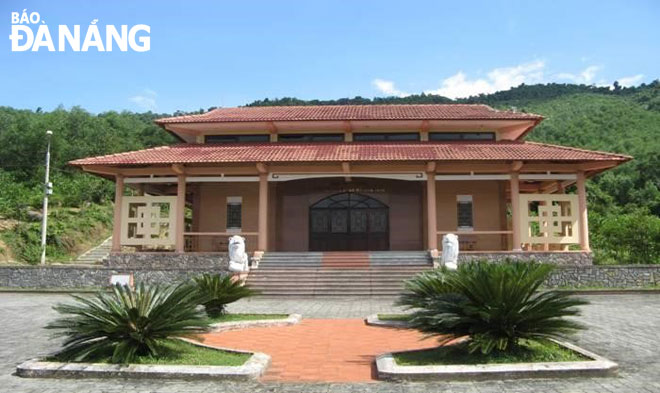 An exhibition house at the Hoa Vang District Party Committee's revolutionary base