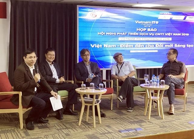 A press conference was held in HCM City on August 27 to introduce the Vietnam ITO conference 2019, which will be held at the Tan Son Nhat Saigon Hotel from October 23 to 25 (Photo: VNA