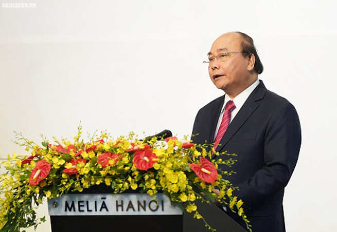 Thủ tướng Nguyễn Xuân Phúc phát biểu tại buổi lễ - Ảnh: VGP/Quang Hiếu