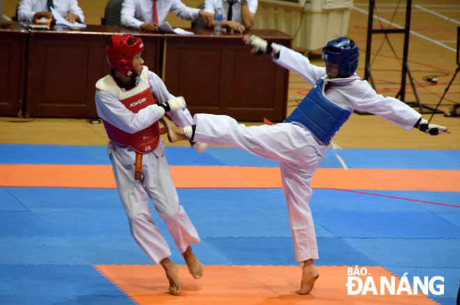 A Taekwondo match