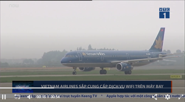 Vietnam Airlines cung cấp dịch vụ wifi trên máy bay