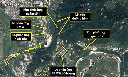 Phát hiện hai hầm ngầm tại cơ sở hạt nhân Triều Tiên