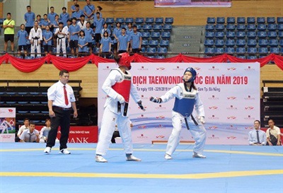 Giải Vô địch Taekwondo toàn quốc 2019: Đoàn VĐV Đà Nẵng giành 2 HCV, 4 HCB, 2 HCĐ