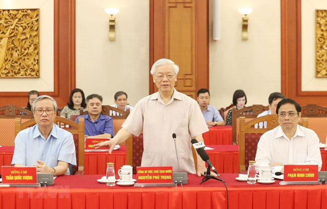 Nguyên lãnh đạo Đảng, Nhà nước góp ý vào dự thảo Báo cáo chính trị Đại hội XIII của Đảng