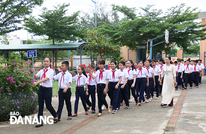 … at the Tran Dai Nghia Junior High School, …