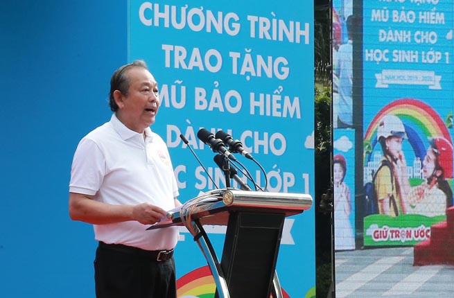 Phó Thủ tướng Trương Hòa Bình phát biểu tại buổi lễ. - Ảnh: VGP/Lê Sơn