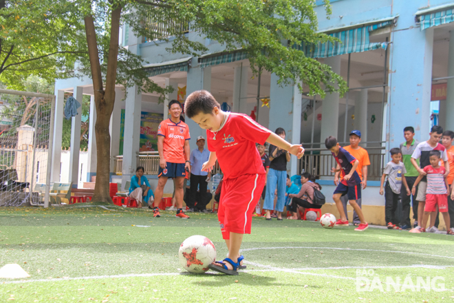 Child footballers became more active with the ball.