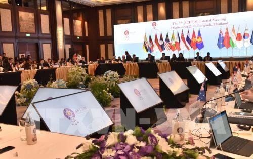 At the 7th RCEP Ministerial Meeting in Thailand in September (Photo: VNA)