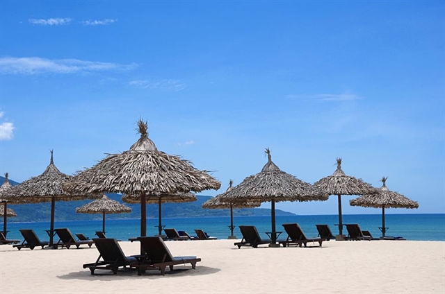 Pristine white sandy beaches of Da Nang is a major reason tourists visit.