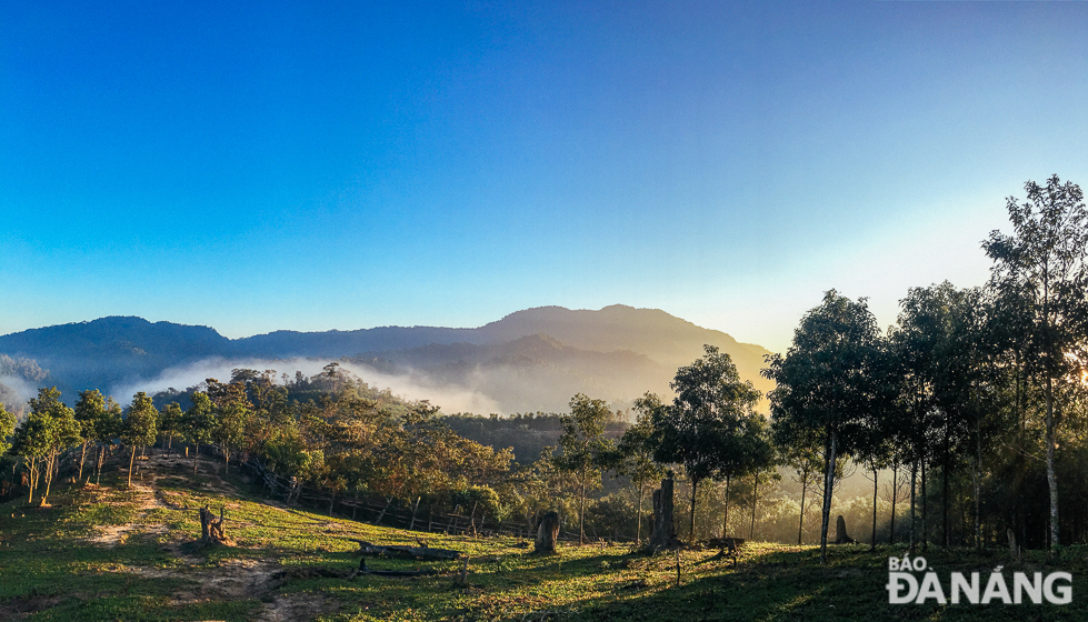 Pristine view of the Phuoc Son Mountain where Gie-Trieng ethnic minority people are living