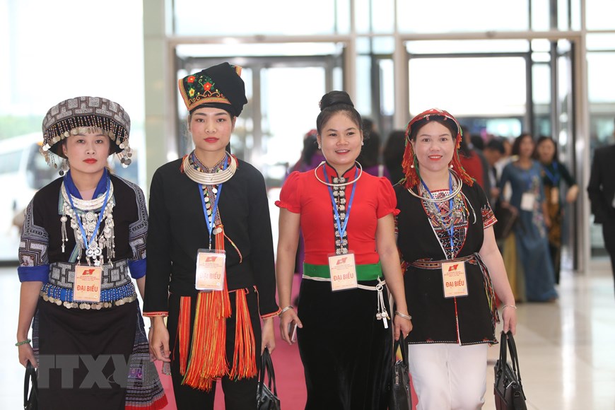 Đại biểu các dân tộc dự khai mạc đại hội. (Nguồn: TTXVN)