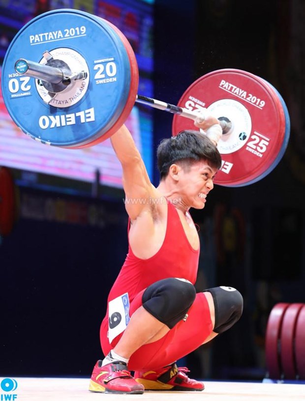 Vietnamese weightlifter Nguyen Tran Anh Tuan (Photo: thethao.thanhnien.vn)