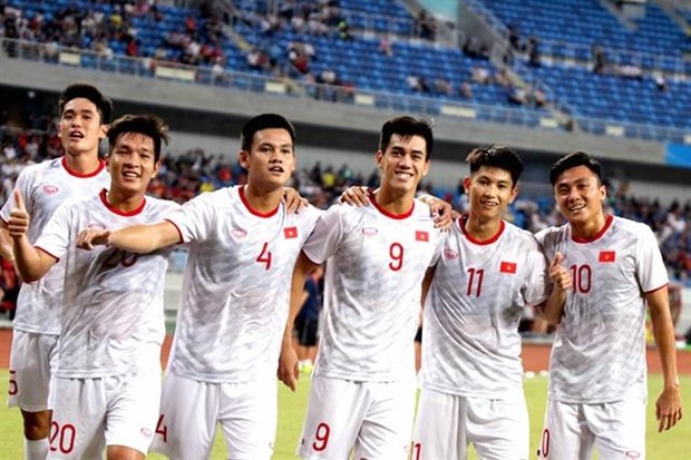 Vietnam’s national U22 football team will have a friendly match against the United Arab Emirates (UAE) at Thong Nhat Stadium on October 13. (Photo: vietnamnet.vn)