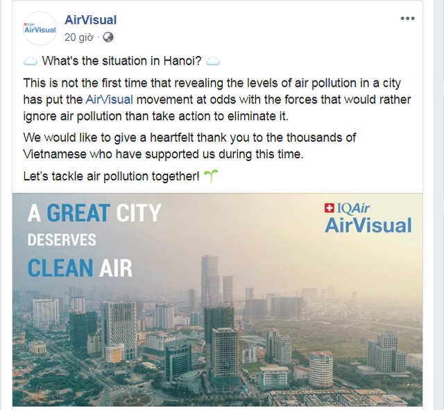 AirVisual bất ngờ mở lại ứng dụng tại Việt Nam