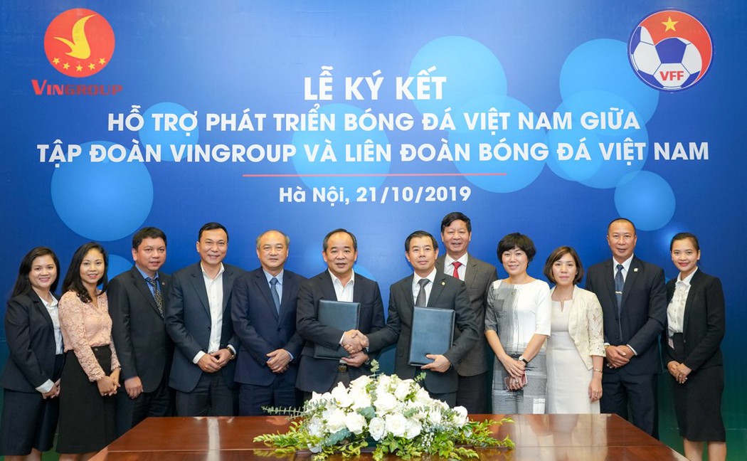 VinGroup và VFF ký hợp tác chiến lược hỗ trợ phát triển bóng đá Việt Nam