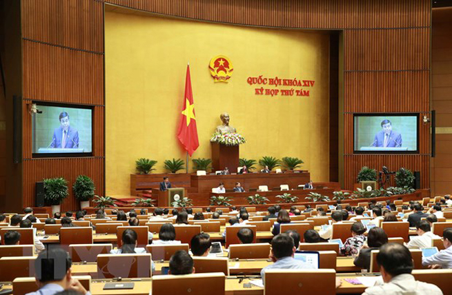 Các đại biểu cho ý kiến về dự án sửa đổi Luật Tổ chức Chính phủ