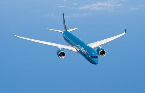 Vietnam Airlines will adjust schedules of flights to and from Shanghai Pudong International Airport as Mitag storm is growing stronger. (Photo: VNA)