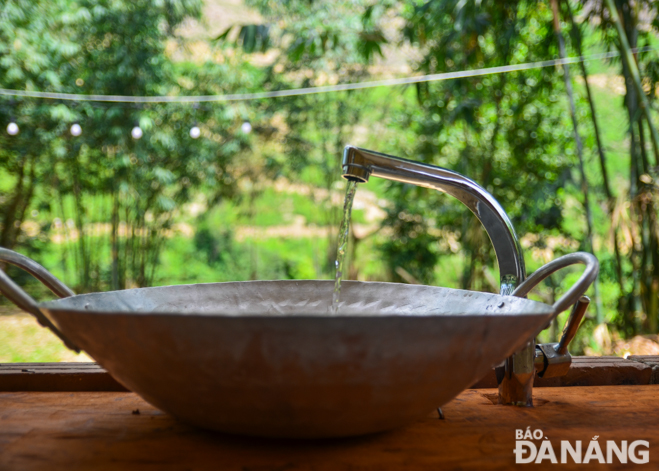 Clean water is provided for guests