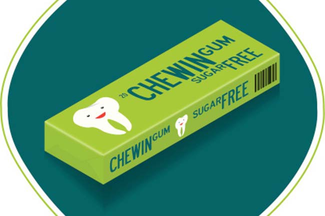 Kẹo cao su không đường: Nhai kẹo cao su không đường chứa xylitol giúp ngăn sự tích tụ mảng bám. Xylitol giúp chống lại vi khuẩn gây sâu răng, nhờ đó giúp giảm sâu răng.