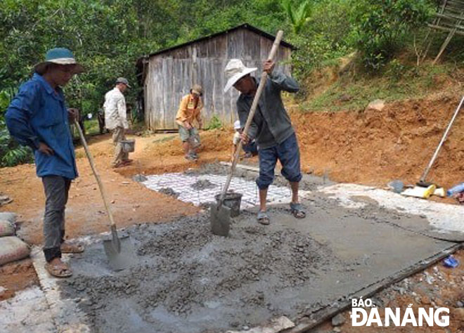 The construction of the 2 water reservoirs in progress 