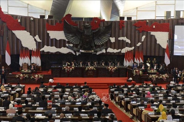 A meeting of the Indonesian parliament in August (Photo: AFP/VNA)