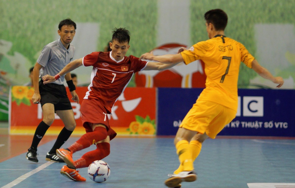 Việt Nam đánh bại Australia tại giải Futsal Đông Nam Á 2019. 