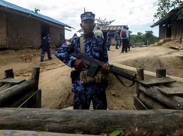 Myanmar soldiers in Rakhine (Photo: AFP)