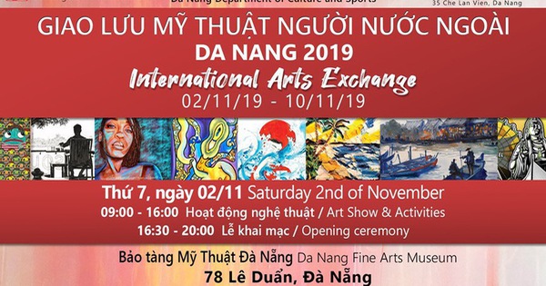 Nghệ sĩ từ 9 quốc gia giao lưu mỹ thuật người nước ngoài tại Đà Nẵng
