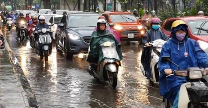 Từ chiều tối 13-11, Trung Trung Bộ có mưa