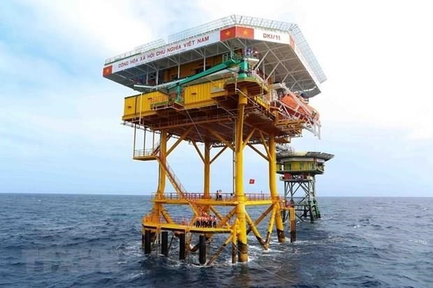 An oil rig on Viet Nam's continental shelf (Photo: VNA)