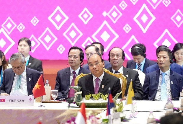 Prime Minister Nguyen Xuan Phuc (centre) at the 3rd Regional Comprehensive Economic Partnership (RCEP) Summit (Photo: VNA)