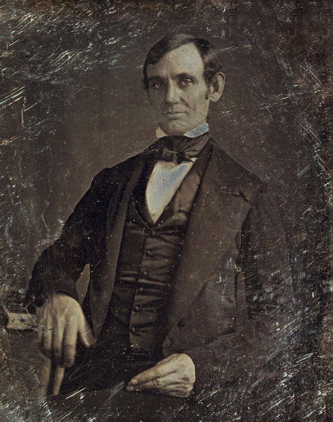 Hình ảnh đầu tiên của Tổng thống Abraham Lincoln năm 1846.