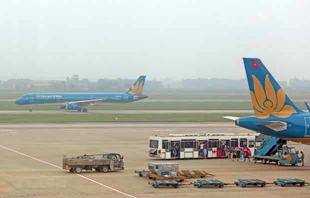 Máy bay của Vietnam Airlines. (Ảnh: Huy Hùng/TTXVN)