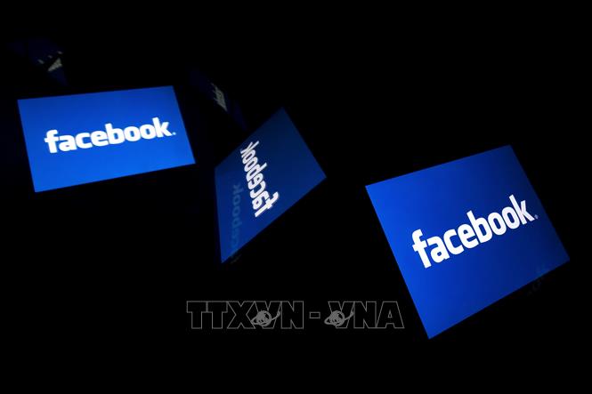 Biểu tượng mạng xã hội Facebook. Ảnh: AFP/TTXVN