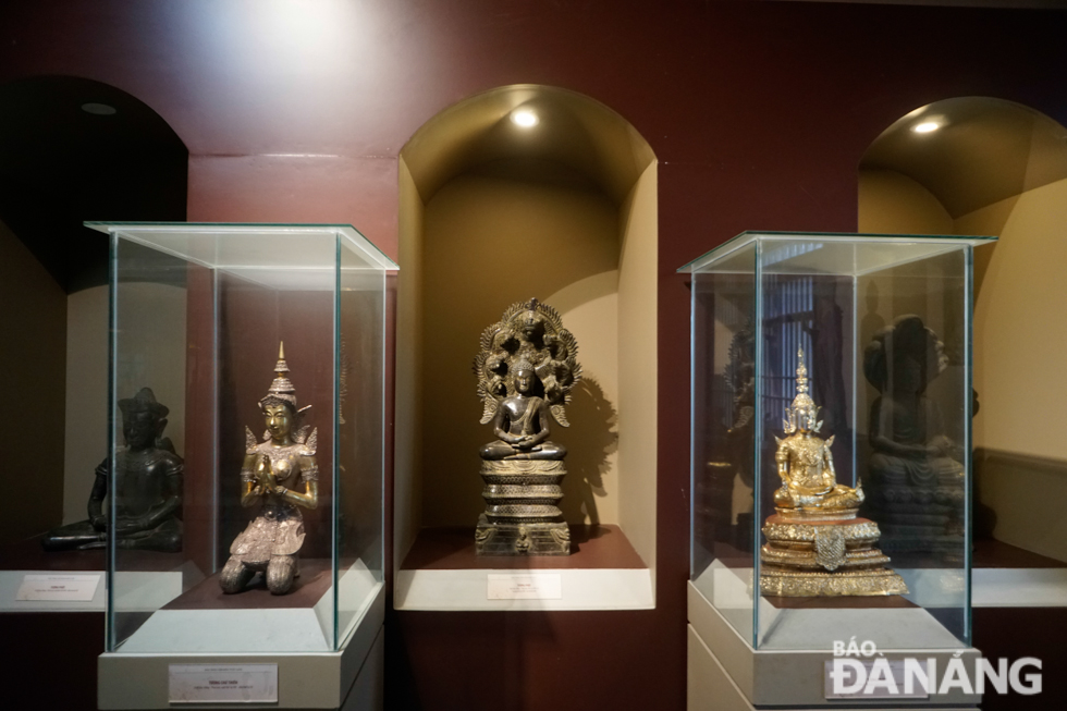 The artifacts at the museum are made from many different materials like bronze and jade.