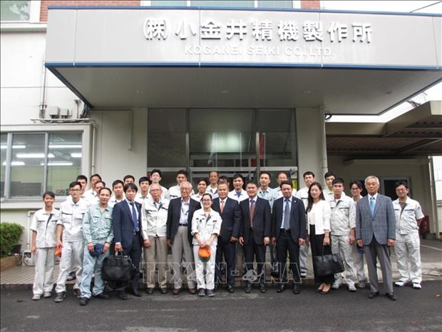 Vietnamese workers at Koganei Seki Co., Ltd. in Gunma prefecture (Photo: VNA)