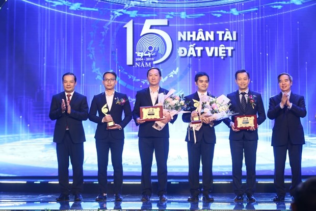 Some of the winners of the Vietnamese Talent Awards 2019 (Photo: VNA)