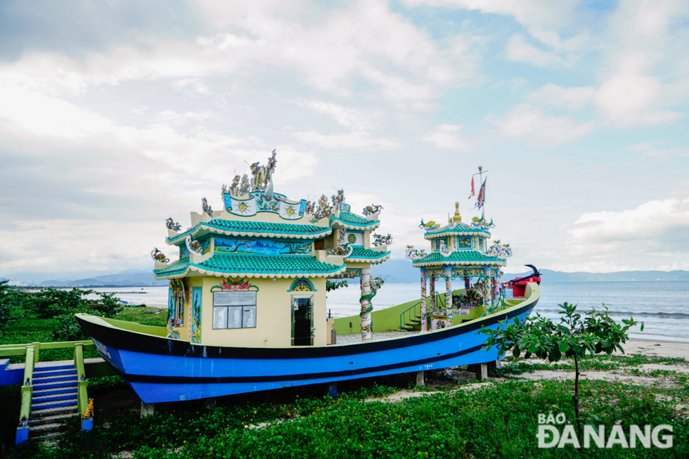 The temple is a spiritual space for fishermen across Thanh Khe District, and a highlight of coastal culture on a Da Nang beach.