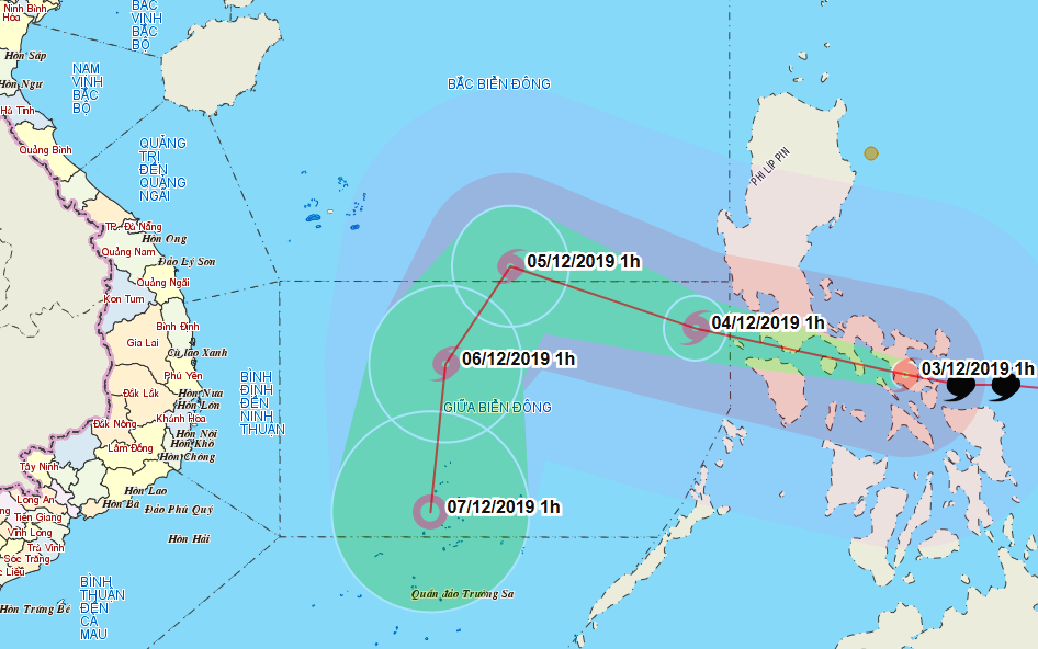 Miền Trung trời lạnh và rét, bão Kammuri đổ bộ Philippines