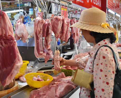 Giá thịt heo tăng 20,11% so với tháng trước
