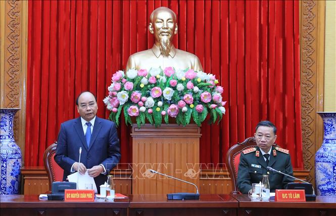Thủ tướng Nguyễn Xuân Phúc dự Hội nghị Đảng ủy Công an Trung ương