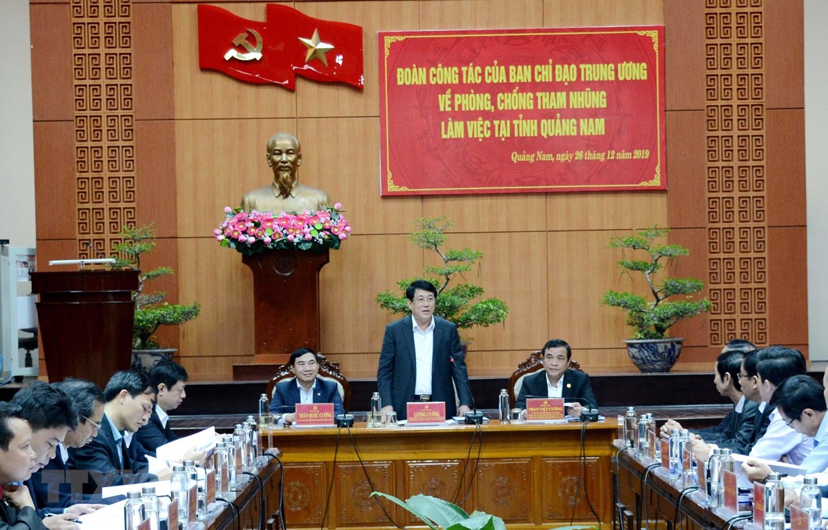 Đoàn công tác về phòng, chống tham nhũng làm việc tại tỉnh Quảng Nam