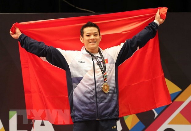 Thạch Kim Tuấn được kỳ vọng sẽ giành huy chương vàng SEA Games 30. (Ảnh: Quốc Khánh/TTXVN)
