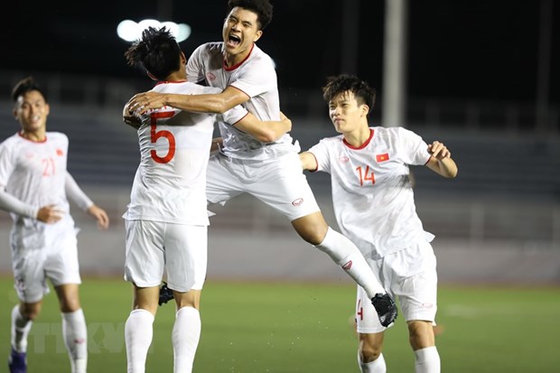 With the score, Vietnam continued to lead Group B with 12 points. (Photo: VNA)