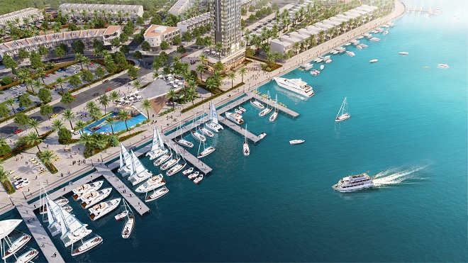 Bến du thuyền Marina Complex sau khi hoàn thiện sẽ trở thành điểm du lịch hấp dẫn của vùng phía Đông.