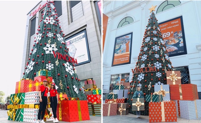 Khách hàng nô nức chia sẻ hình ảnh trên instagram check in cùng cây thông Noel tại các TTTM Vincom trên khắp 40 tỉnh thành trên cả nước (Nguồn: ng.cc2k, _niheo).