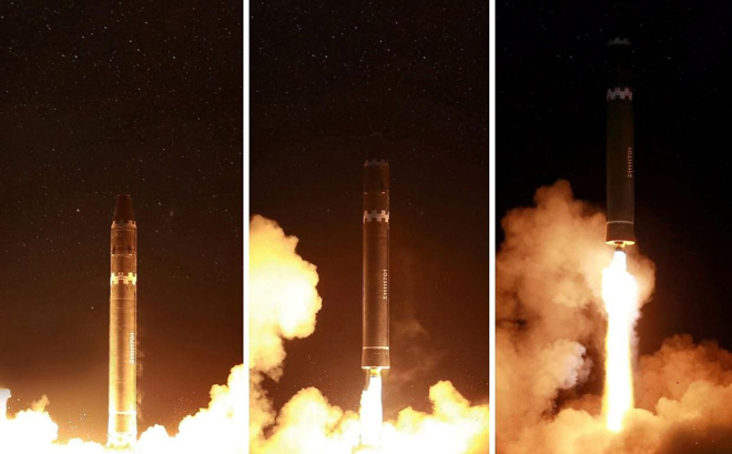 Triều Tiên đã tiến hành 13 vụ phóng tên lửa đạn đạo kể từ tháng 5 vừa qua. Ảnh: AP