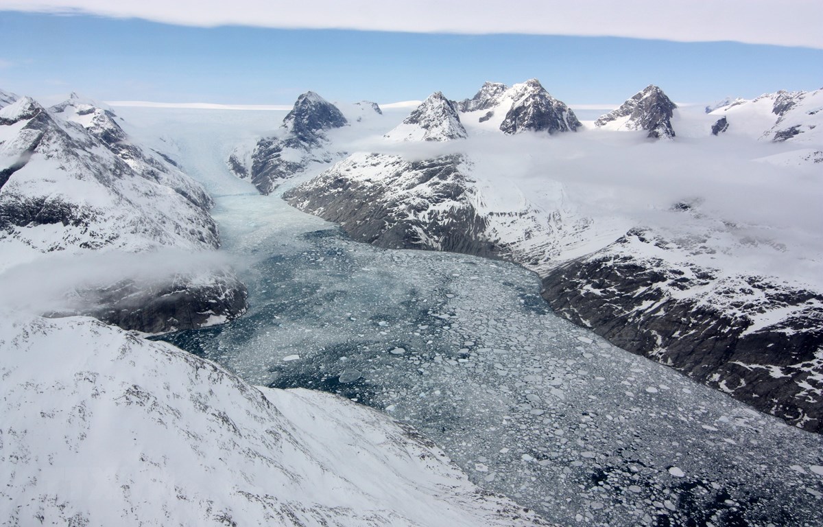 Băng tan tại Greenland tháng 5-2012. (Ảnh: AFP/TTXVN)